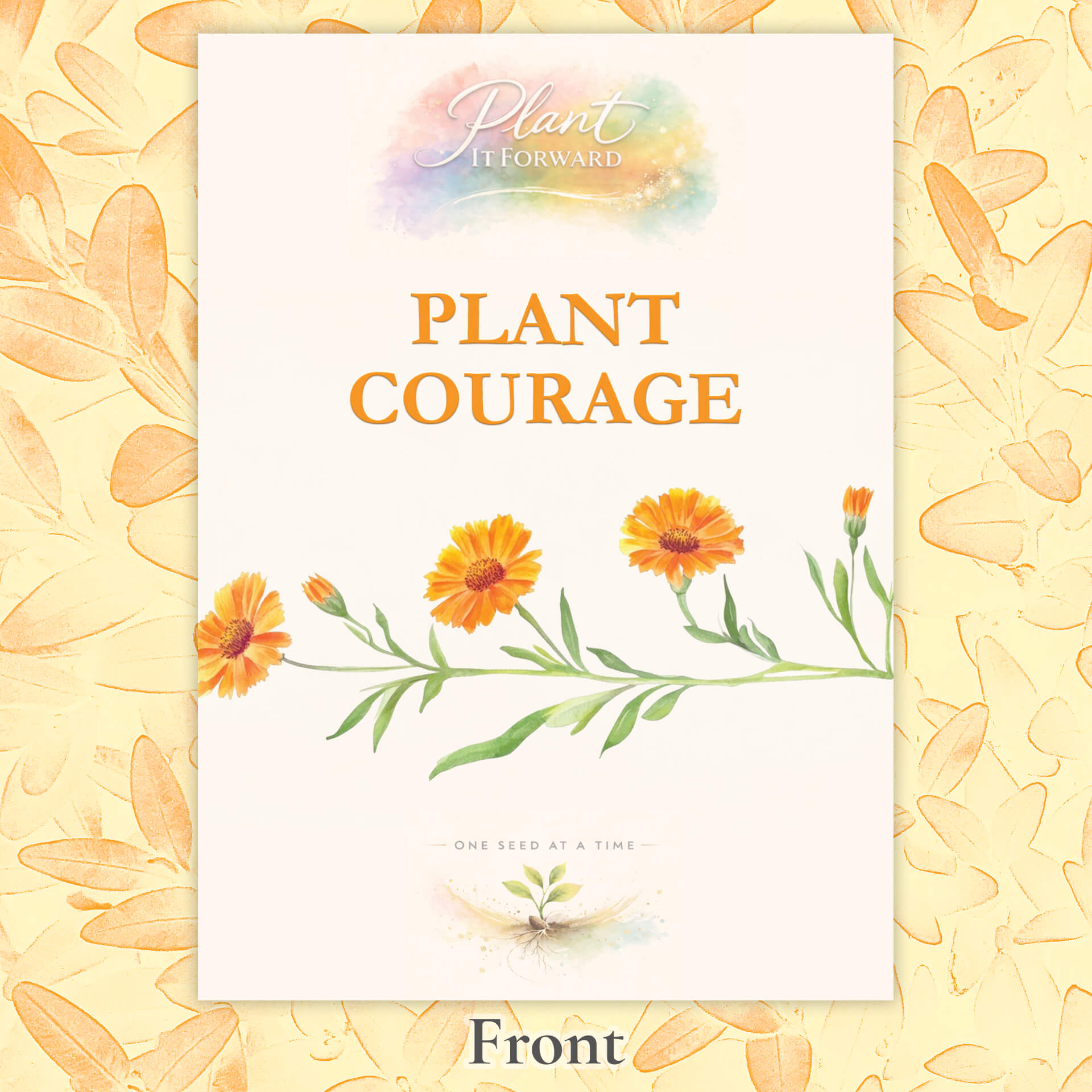 Plant Courage - Card Front