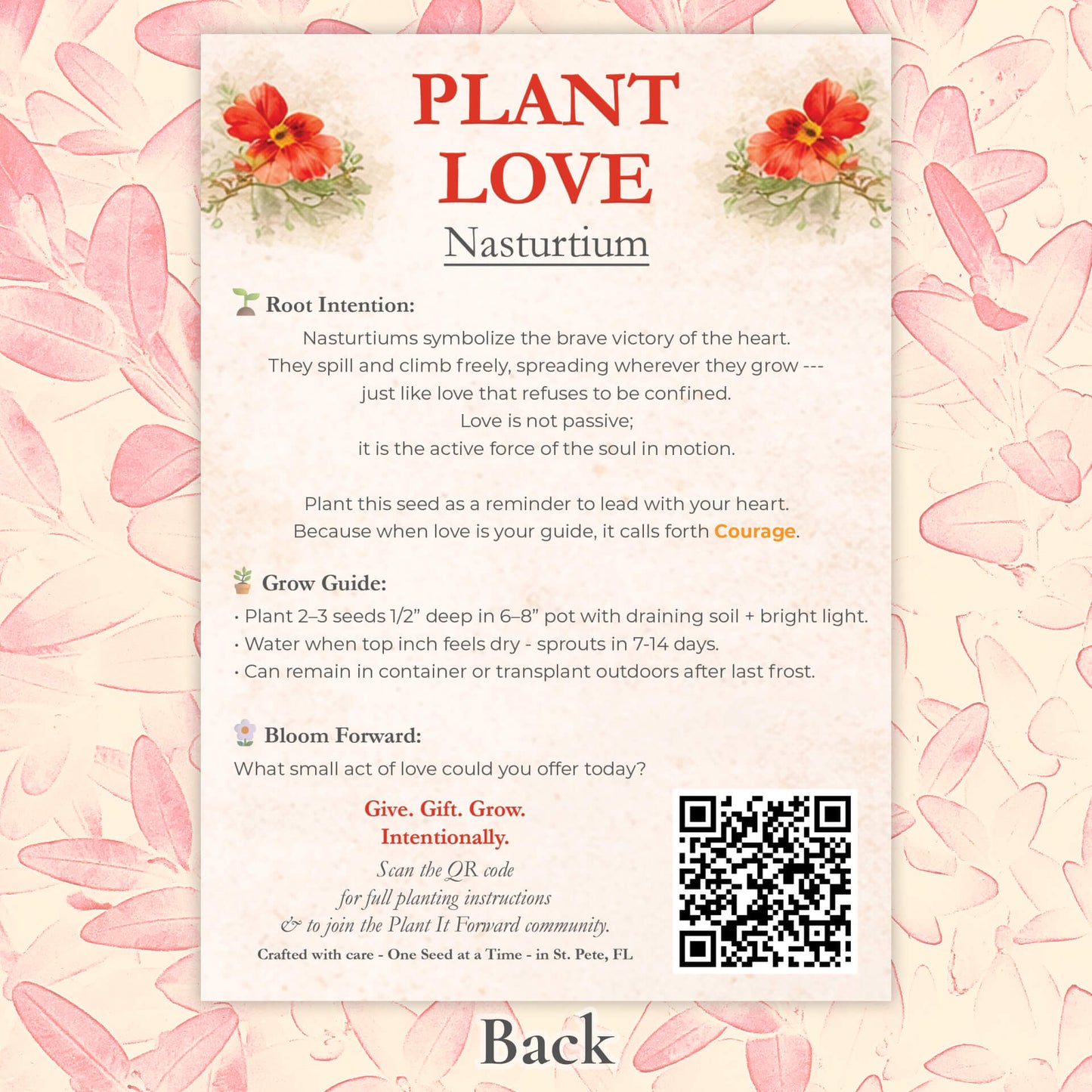 Plant Love - Card Back